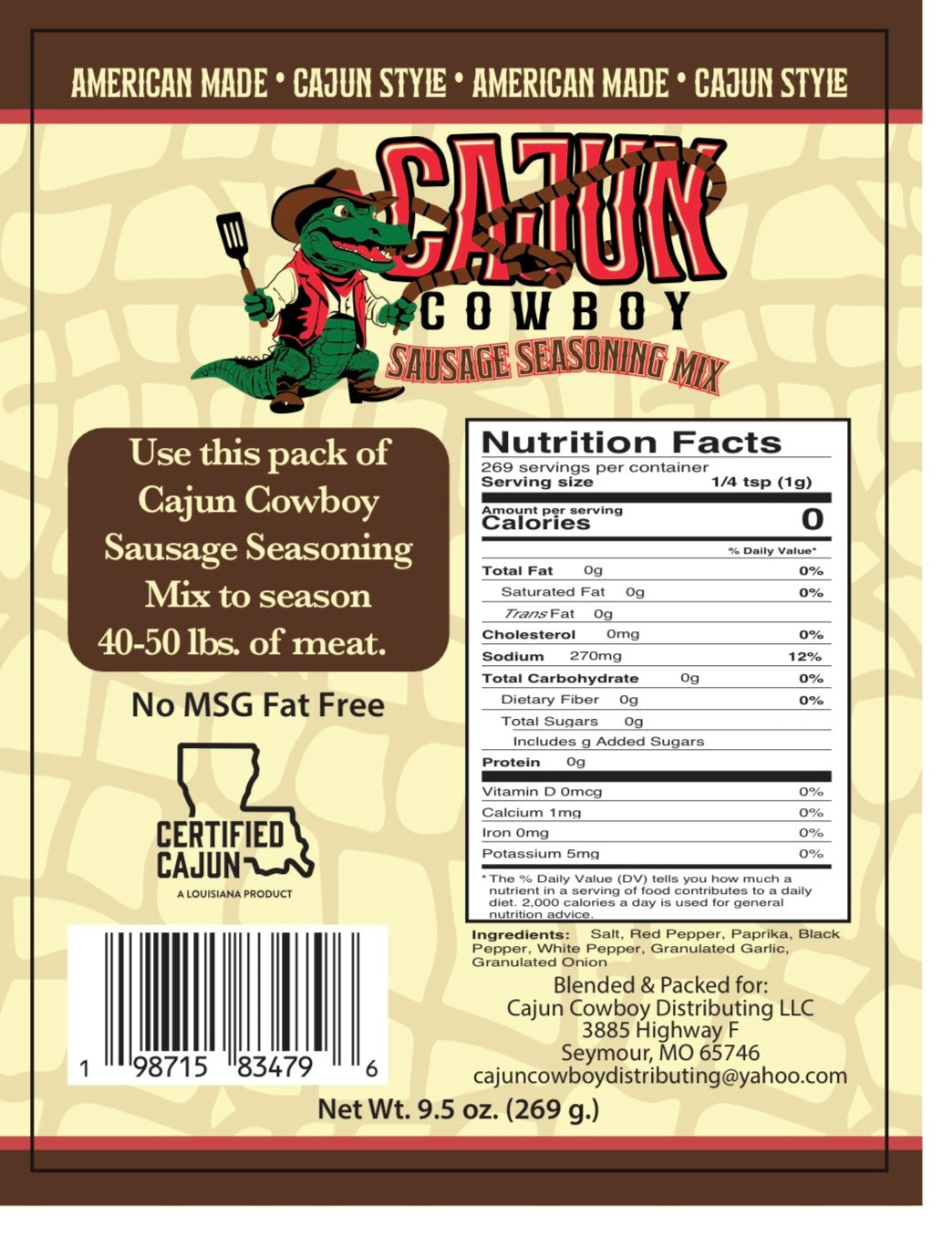 Saugage Seasoning Mix